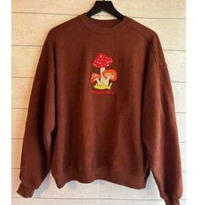 ISO SIZE LARGE EMBROIDERED COTTON ON SWEATSHIRT